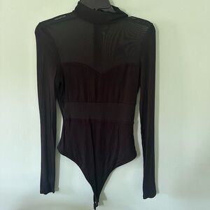 Black Long Sleeve Bodysuit